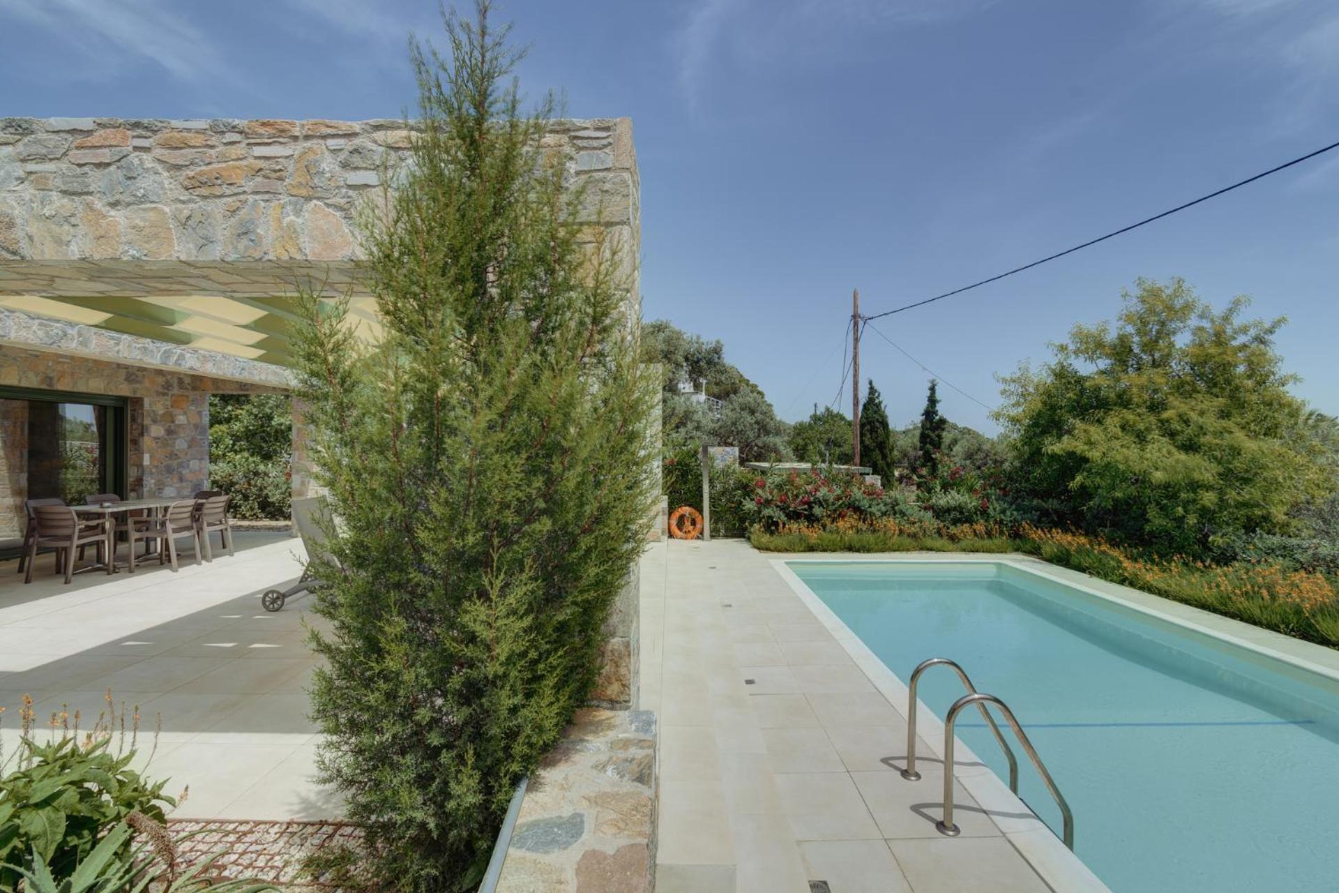 플로마리언 Ouzo Stone House 1 With Private Pool 빌라 외부 사진